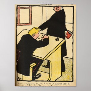 Ein Lehrer weist seinen Schüler an Verbrechen zurü Poster