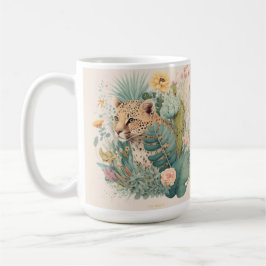 Ein Leopard hinter dem Busch-Brauch Kaffeetasse