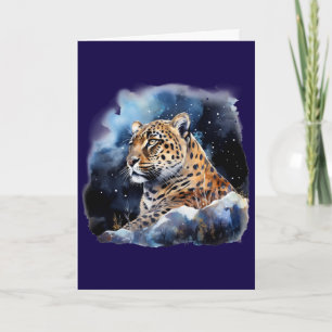 Ein Leopard in der Nacht Karte #1