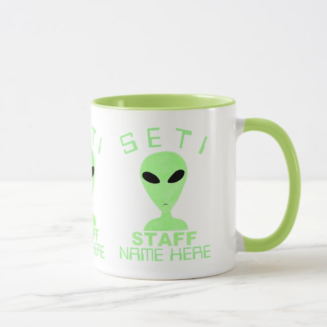Ein LGM Personal-alien-Spaß UFOgeek-Spaß SETI Tasse (Rechts)