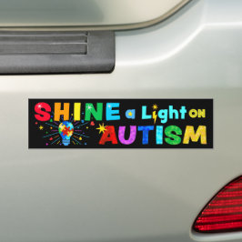 EIN Licht auf AUTISM Autoaufkleber