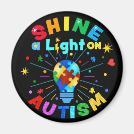 EIN Licht auf AUTISM Magnet