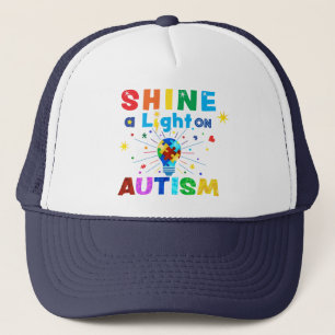 EIN Licht auf AUTISM Truckerkappe