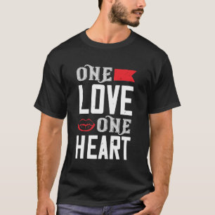 Ein Liebe für ein Herz Inspirationsdesign T-Shirt