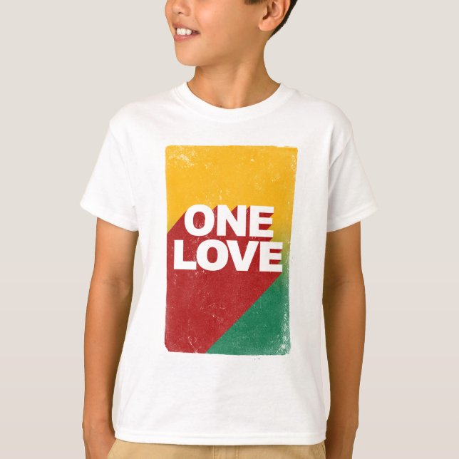 Ein Liebe-Poster T-Shirt (Vorderseite)