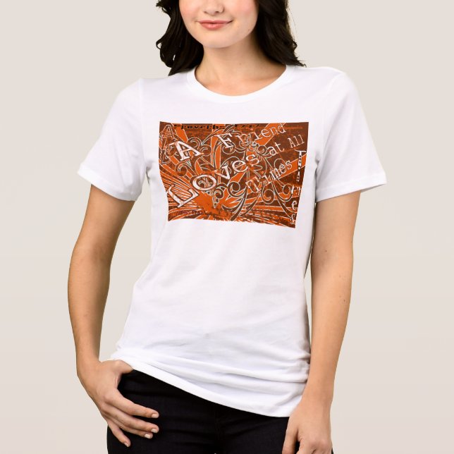 Ein Lieben für alle Zeiten Tri-Blend Shirt (Vorderseite)