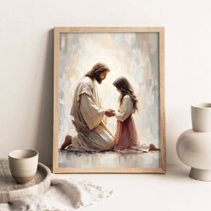 Ein liebender Erlöser, Christliche Kunst, Jesus un Poster