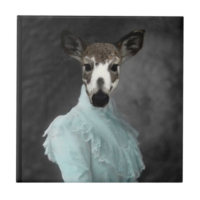 Ein liebes Hirschgesicht Fliese (Vorderseite)