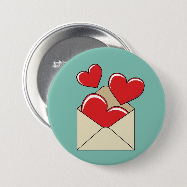 Ein Liebesbrief Button (Vorne & Hinten)
