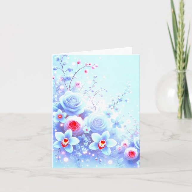 Ein Liebesfunke. Dankeskarte (Vorderseite)