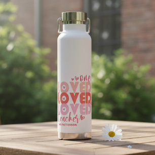 Ein Lieblingslehrer Rosa Moderne Personalisierte N Trinkflasche