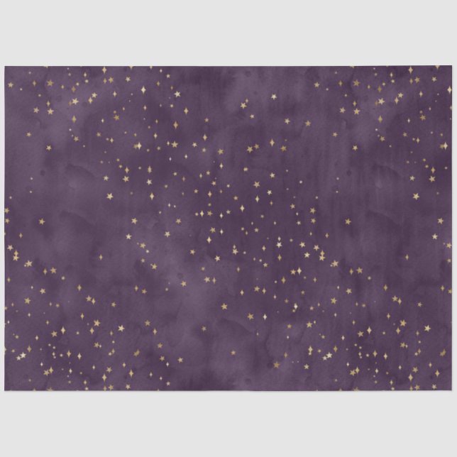 Ein Lila Design der Starry Night Series 11 Seidenpapier (Vorderseite)