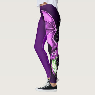 Ein lila Drache Leggings