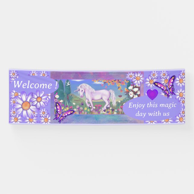 Ein lila Paradies Banner (Horizontal)