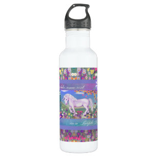 Ein lila Paradies Edelstahlflasche