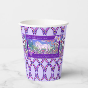 Ein Lila Paradies für Neapel Pappbecher