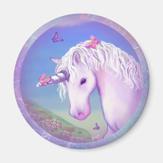 Ein Lila Paradies Magnet (Vorne)