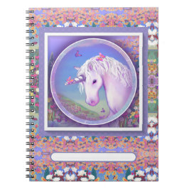 Ein lila Paradies-Notebook Notizblock