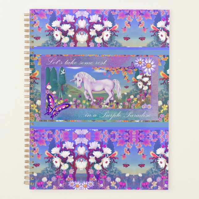 ein lila Paradies Planer (Vorderseite)