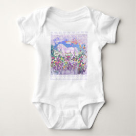 Ein lila Paradies & Schnee Baby Strampler