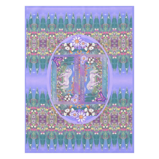 Ein lila Paradies Tischdecke (Vorderseite)