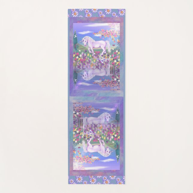 Ein Lila Paradies Yoga Mat Yogamatte (Vorderseite)