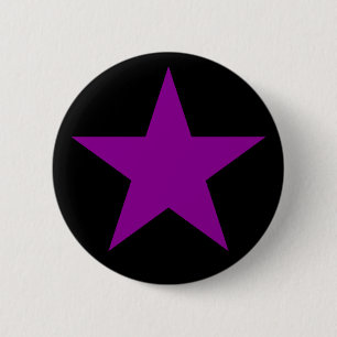 Ein Lila Stern des Anarcha-Feminismus Button