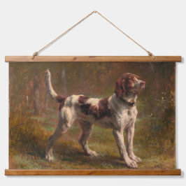 Ein limitiertes Briquet-Hound-Band Wandteppich Mit Holzrahmen