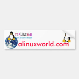 ein Linux-Welt-Autoaufkleber Autoaufkleber