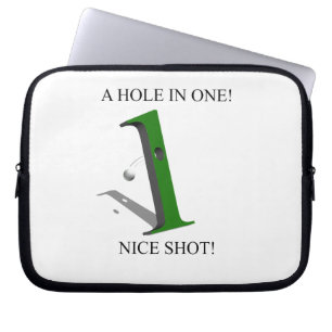 Ein Loch in einem Golfball Laptopschutzhülle