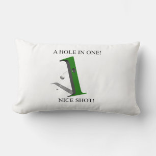 Ein Loch in einem Golfball Lendenkissen