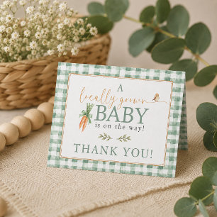 Ein lokal aufgezogenes Baby ist auf dem Weg Baby S Dankeskarte