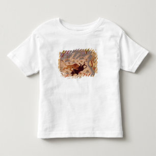 Ein Löwe, der einen Stier in Angriff nimmt und Kleinkind T-shirt