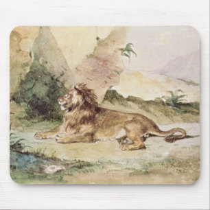 Ein Löwe in der Wüste, 1834 Mousepad