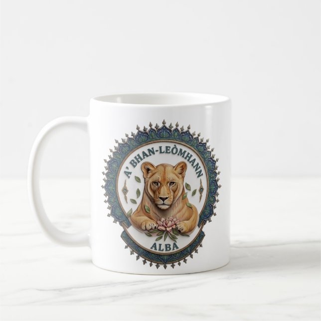 Ein Löwe. Schottland Coffee Mug Kaffeetasse (Links)