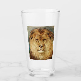 Ein Löwenkopf (von Heywood Hardy) Glas