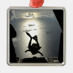 Ein Luftwaffe pararescueman Silbernes Ornament