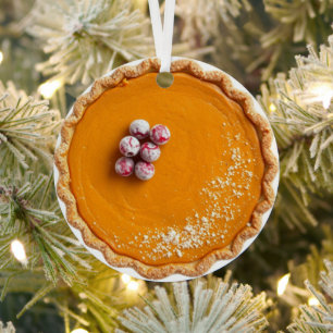 Ein lustiger Kürbiskuchen Flirty Pun   Weihnachten Ornament Aus Metall