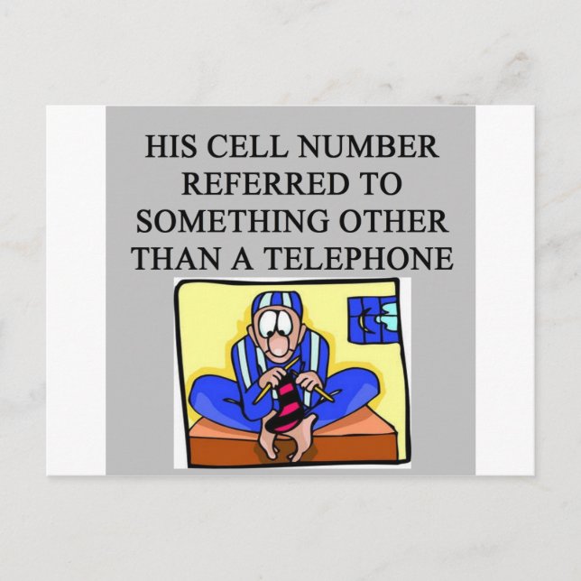 ein lustiger Scheidungswitz Postkarte (Vorderseite)