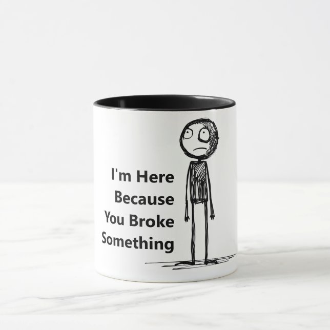 Ein lustiger Schlamm für einen IT-Typ. Tasse (Zentrum)