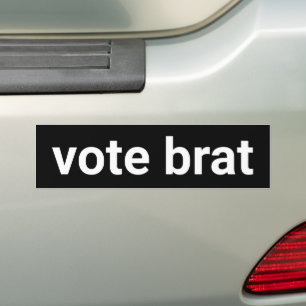 Ein lustiger weißer Minimaldemokrat Autoaufkleber