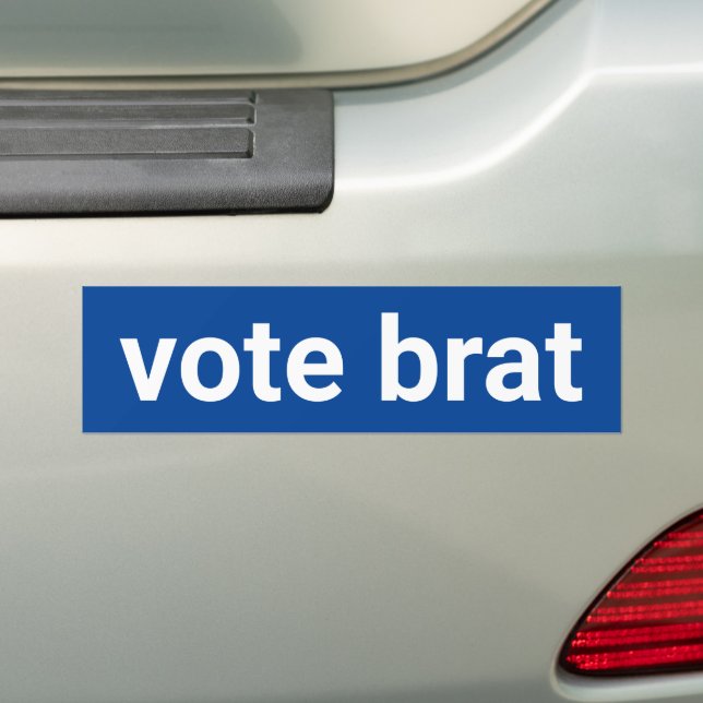 Ein lustiger weißer Minimaldemokrat Autoaufkleber (Auf Auto)