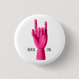 Ein lustiges Abzeichen. Rock On! Button