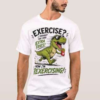 Ein lustiges Dinosaurier T-Shirt Design