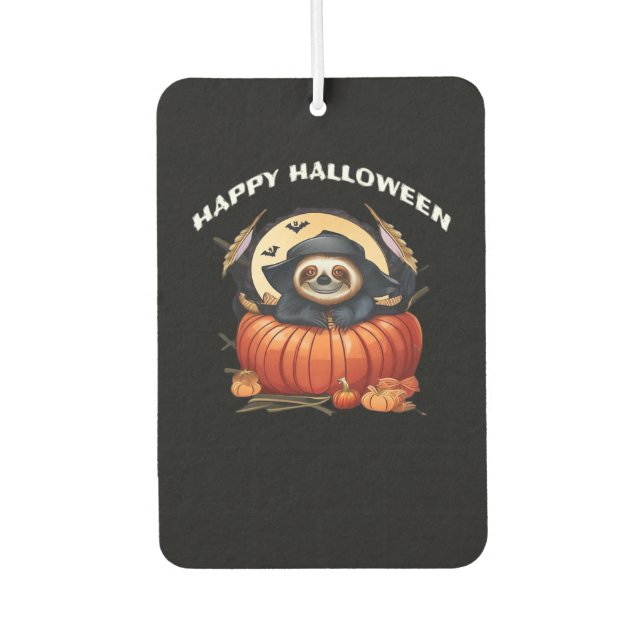 Ein lustiges Faultier, das Halloween Essential T-S Autolufterfrischer (Vorderseite)