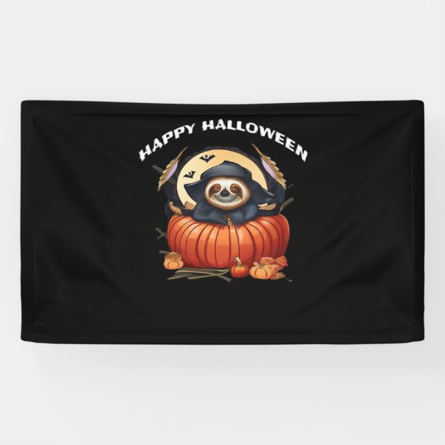 Ein lustiges Faultier, das Halloween Essential T-S Banner (Horizontal)