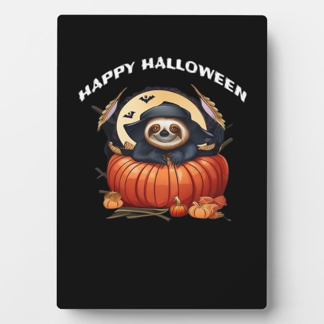 Ein lustiges Faultier, das Halloween Essential T-S Fotoplatte (Vorderseite)