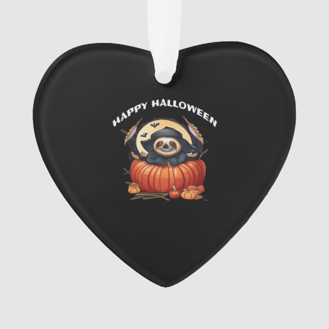 Ein lustiges Faultier, das Halloween Essential T-S Ornament (Vorderseite)