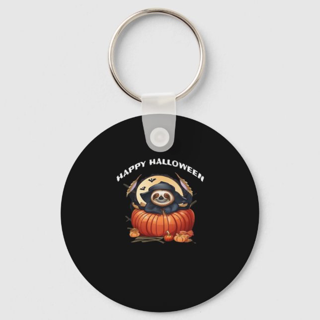 Ein lustiges Faultier, das Halloween Essential T-S Schlüsselanhänger (Vorderseite)