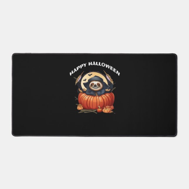 Ein lustiges Faultier, das Halloween Essential T-S Schreibtischunterlage (Vorderseite)